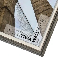 Luxeframe Shop -Luxeframe Shop grey white inner poster frame 22x28 2
