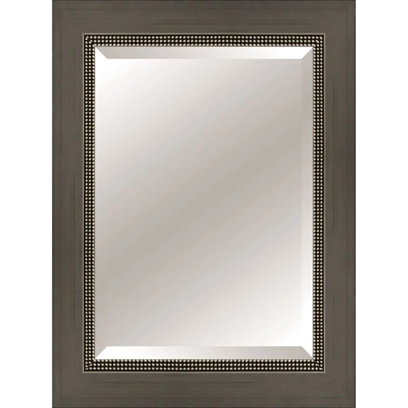 Grey Wood Studio Mirror, 24x36 1 Grey Wood Studio Mirror, 24x36