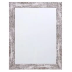 Hammered Silver Framed Wall Mirror, 22x28