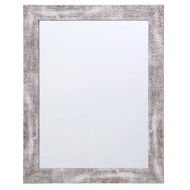 Hammered Silver Framed Wall Mirror, 22x28 1 Hammered Silver Framed Wall Mirror, 22x28