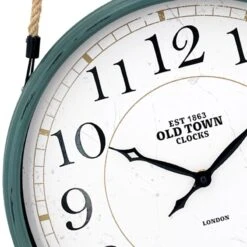 Hanging Green Wall Clock, 16" -Luxeframe Shop hanging green wall clock 16 2