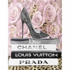 Heel Bookstack Canvas Wall Art, 12x16