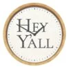 Hey Ya'll Wall Clock, 12" -Luxeframe Shop hey yall wall clock 12