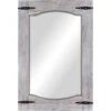 Hinged Detail Framed Wall Mirror, 24x36 -Luxeframe Shop hinged detail framed wall mirror 24x36 1
