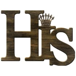His Crown Word Wall Sign 12x17