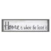 Home Is Where The Heart Is Lifted Word Wall Sign, 8x30 -Luxeframe Shop home is where the heart is lifted word wall sign 8x30 1