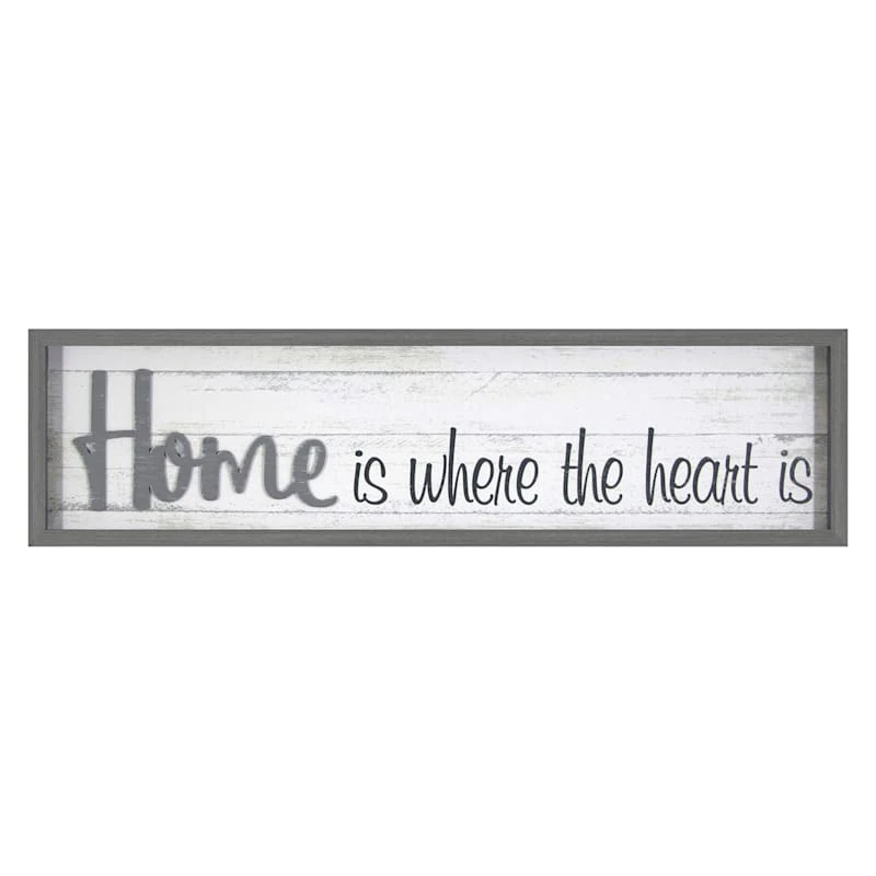 Home Is Where The Heart Is Lifted Word Wall Sign, 8x30 1 Home Is Where The Heart Is Lifted Word Wall Sign, 8x30