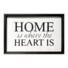Home Is Where The Heart Is Wall Sign, 24x16 -Luxeframe Shop home is where the heart is wall sign 24x16 1