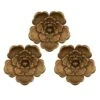 Honeybloom 3-Piece Metallic Flower Wall Art -Luxeframe Shop honeybloom 3 piece metallic flower wall art