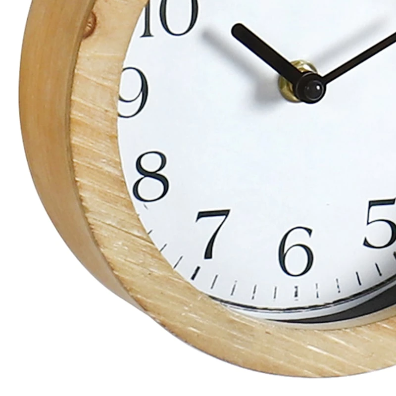 Honeybloom Beaded Tan Wall Clock, 7x11 2 Honeybloom Beaded Tan Wall Clock, 7x11 - Image 2