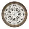 Honeybloom Embossed White Medallion Wall Decor, 27" -Luxeframe Shop honeybloom embossed white medallion wall decor 27