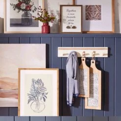 Honeybloom Glass Framed Navy Blue Botanical Print Wall Art, 19x25 7 Honeybloom Glass Framed Navy Blue Botanical Print Wall Art, 19x25 -Luxeframe Shop honeybloom glass framed navy blue botanical print wall art 19x25 4