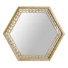 Honeybloom Hexagon Wall Mirror, 30x26 -Luxeframe Shop honeybloom hexagon wall mirror 30x26 1