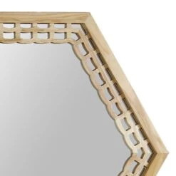 Honeybloom Hexagon Wall Mirror, 30x26 3 Honeybloom Hexagon Wall Mirror, 30x26 -Luxeframe Shop honeybloom hexagon wall mirror 30x26 2
