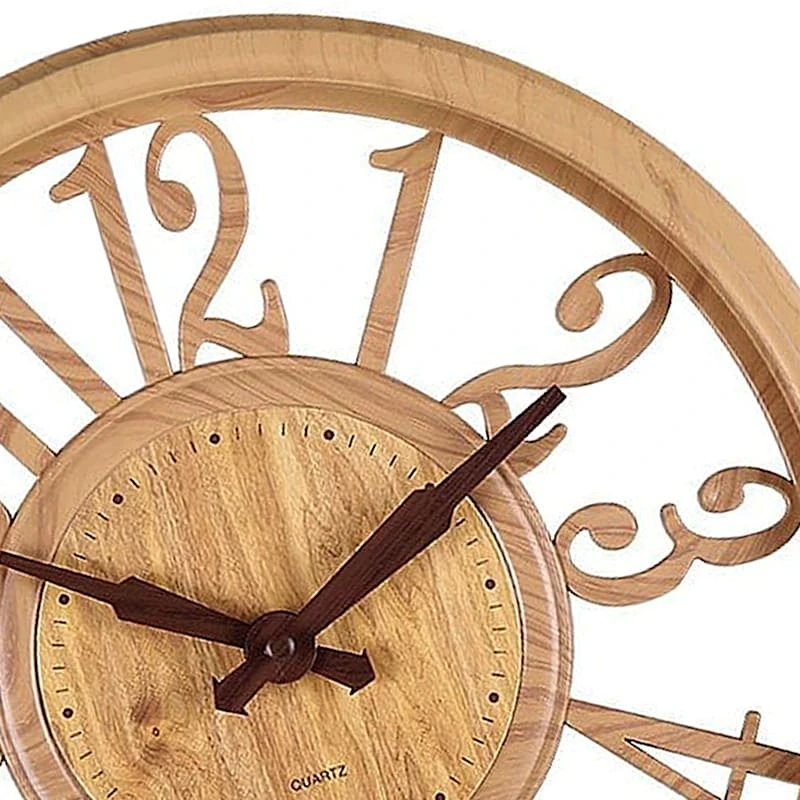 Honeybloom Round Wall Clock, 24" 2 Honeybloom Round Wall Clock, 24" - Image 2