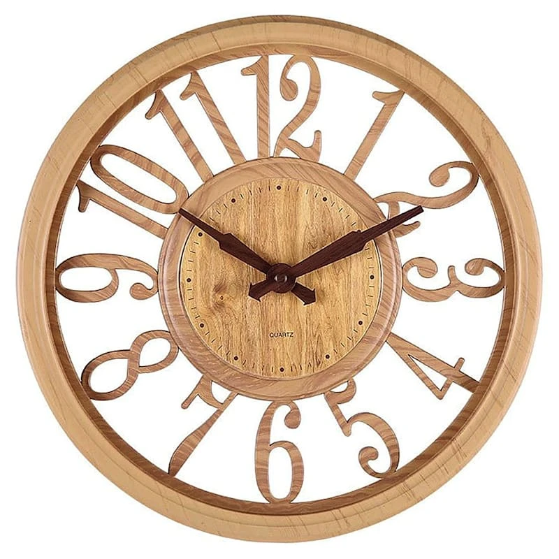 Honeybloom Round Wall Clock, 24" 1 Honeybloom Round Wall Clock, 24"