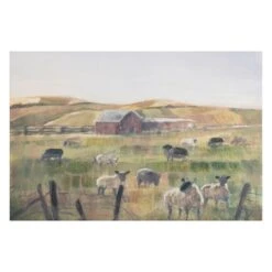 Honeybloom Sheep Canvas Wall Art, 36x24