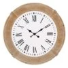 Honeybloom Wooden Wall Clock, 38" -Luxeframe Shop honeybloom wooden wall clock 38