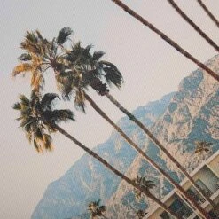 Hotel Palm Trees Canvas Wall Art, 20x16 -Luxeframe Shop hotel palm trees canvas wall art 20x16 4