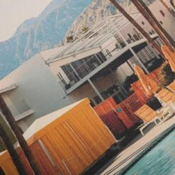 Hotel Palm Trees Canvas Wall Art, 20x16 -Luxeframe Shop hotel palm trees canvas wall art 20x16 5