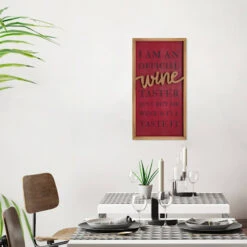 I Am An Official Wine Taster Framed Wall Art, 12x24 -Luxeframe Shop i am an official wine taster framed wall art 12x24 2