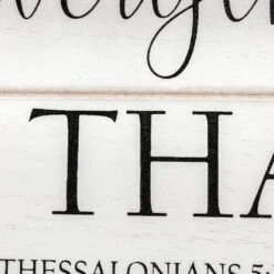 In Everything Give Thanks Wall Sign, 20x8 -Luxeframe Shop in everything give thanks wall sign 20x8 3