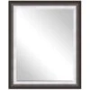 Jan Silver & Grey Framed Wall Mirror, 27x33 -Luxeframe Shop jan silver grey framed wall mirror 27x33 1