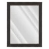 Janet Black Brown Wall Mirror, 37x47
