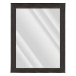 Janet Black Brown Wall Mirror, 37x47