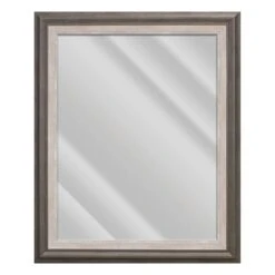 Janice Sable & Grey Framed Wall Mirror, 29x35