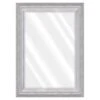 Janice White & Silver Grey Framed Wall Mirror, 31x43 -Luxeframe Shop janice white silver grey framed wall mirror 31x43 1