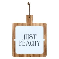 Just Peachy Wooden Wall Decor, 16x19.5
