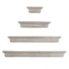 Kate 4-Piece Light Grey Wooden Ledge Set -Luxeframe Shop kate 4 piece light grey wooden ledge set