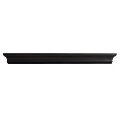 Kate Black Wooden Crown Wall Ledge, 24"