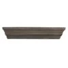 Kate Dark Grey Wooden Crown Ledge, 12"
