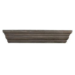 Kate Dark Grey Wooden Crown Ledge, 12"