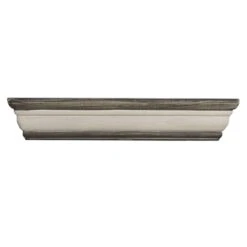 Kate Grey Wood Crown Ledge, 12"