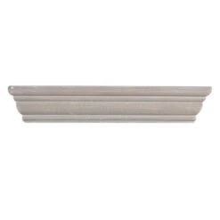 Kate Light Grey Wooden Ledge Shelf, 12"