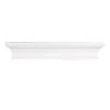 Kate White Wooden Crown Wall Ledge, 12"