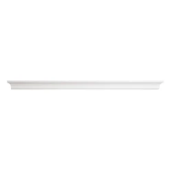 Kate White Wooden Crown Wall Ledge, 36"