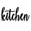 Kitchen Black Metal Wall Sign, 10x20 -Luxeframe Shop kitchen black metal wall sign 10x20 1
