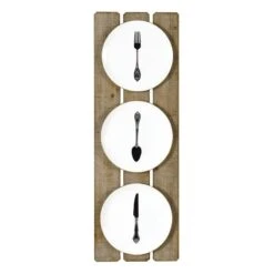 Kitchen Faux Wooden Wall Decor, 10x30