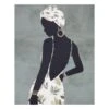 Lady In Palm Leave Dress Canvas Wall Art, 16x20 -Luxeframe Shop lady in palm leave dress canvas wall art 16x20 1