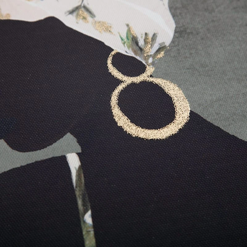 Lady In Palm Leave Dress Canvas Wall Art, 16x20 4 Lady In Palm Leave Dress Canvas Wall Art, 16x20 - Image 4