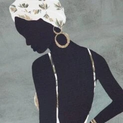 Lady In Palm Leave Dress Canvas Wall Art, 16x20 14 Lady In Palm Leave Dress Canvas Wall Art, 16x20 -Luxeframe Shop lady in palm leave dress canvas wall art 16x20 6