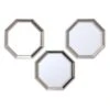 Laila Ali 3-Piece Octagan Wall Mirror Set, 12" -Luxeframe Shop laila ali 3 piece octagan wall mirror set 12
