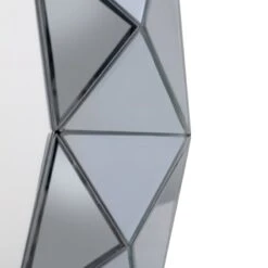 Laila Ali Blue Beveled Round Wall Mirror, 32" -Luxeframe Shop laila ali blue beveled round wall mirror 32 3