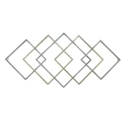 Laila Ali Gold & Silver Geo Wall Decor, 32x16