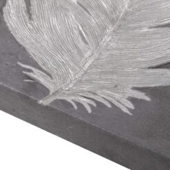 Laila Ali Grey Feather Canvas Wall Art, 16x20 -Luxeframe Shop laila ali grey feather canvas wall art 16x20 3