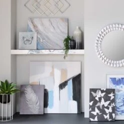 Laila Ali Grey Feather Canvas Wall Art, 16x20 -Luxeframe Shop laila ali grey feather canvas wall art 16x20 7